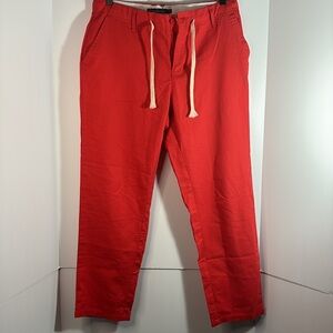 ChouYatou Red drawstring Pants